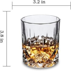Crystal whisky glass set of 4